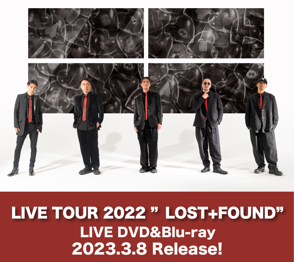 DOBERMAN INFINITY 『LOST + FOUND』 LIVE DVD & Blu-ray